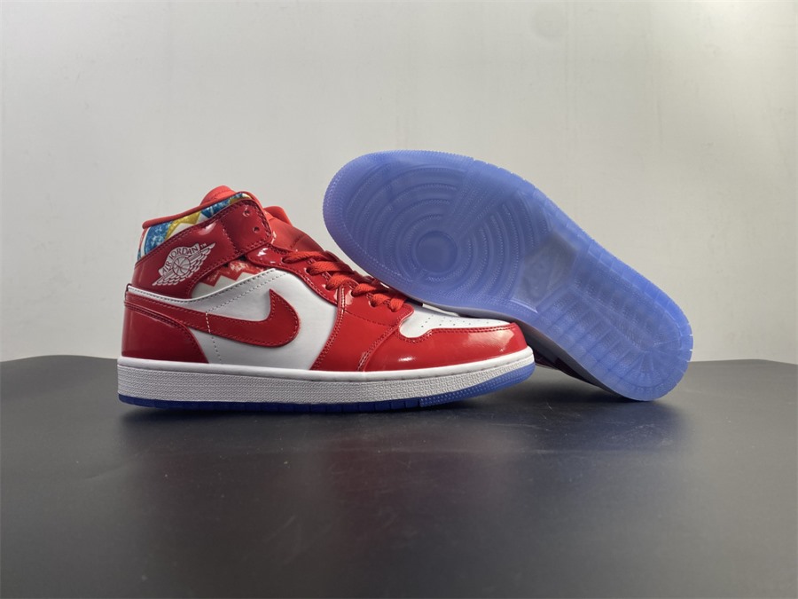 jordan 1 mid red patent