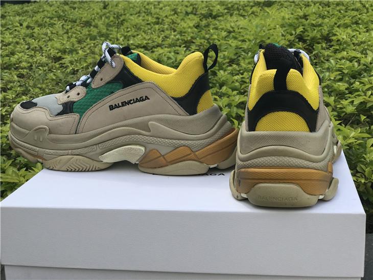 Balenciaga Triple S Yellow Green (2017) - BLA013, Perfect Kicks, Cheap ...