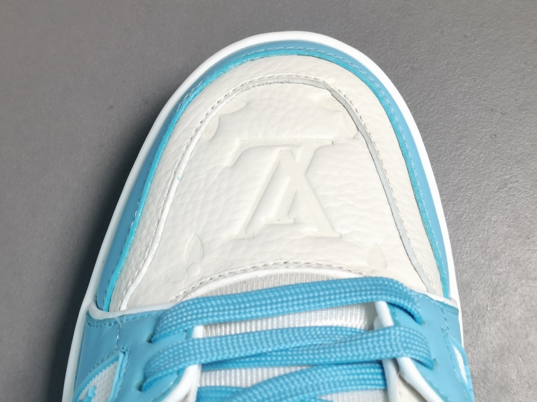 LV Trainer Low White Sky Blue 1AA6X4 , Flysneaker , Cheap LV Trainer Low  White Sky Blue 1AA6X4 For high quality!