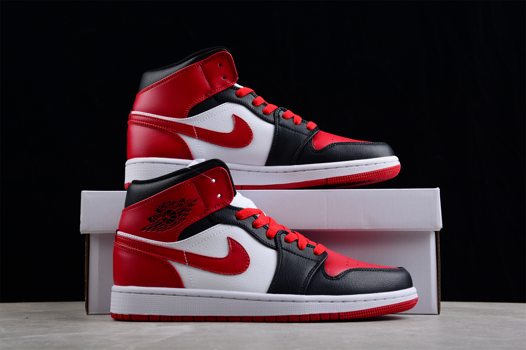 Air Jordan 1 Mid 'Alternate Bred Toe' BQ6472-079 ,Flysneaker , Cheap ...