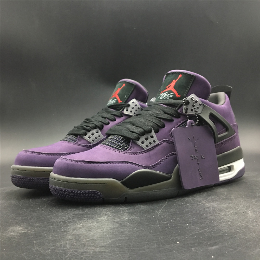 travis scott x air jordan 4 purple suede