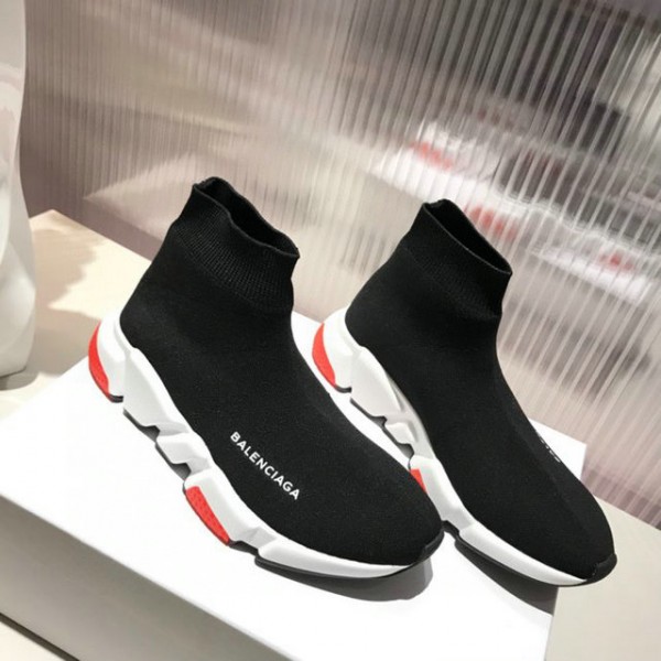 Balenciaga Speed Sneaker Black - Black White Red BLSS-010